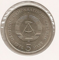 German Allemagne Alemanha 5 Mark, 1972 City Of Meissen 130 UNC - 5 Marcos