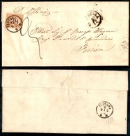 Antichi Stati Italiani - Lombardo Veneto - Polesella 5/12(1872) - Lettera D'ufficio Per Ferrara Tassata In Arrivo Per 30 - Andere & Zonder Classificatie