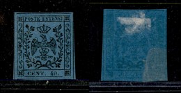 Antichi Stati Italiani - Modena - 1852 - 40 Cent (10) - Gomma Originale - Grandi Margini (100+) - Other & Unclassified