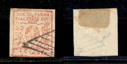 Antichi Stati Italiani - Parma - 1859 - 15 Cent (9) Poco Inchiostrato Con Molte Falle Di Stampa - Cornice Intaccata In B - Altri & Non Classificati