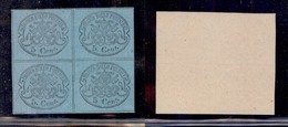 Antichi Stati Italiani - Stato Pontificio - 1870 - Non Ultimati - 5 Cent (32a + 32 + 32 + 32a) In Quartina (due Senza Pu - Other & Unclassified