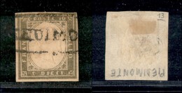 Antichi Stati Italiani - Sicilia - Piedimonte (P.ti 13) - 10 Cent (14C - Sardegna) - Sonstige & Ohne Zuordnung
