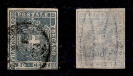 Antichi Stati Italiani - Toscana - 1860 - 20 Cent (20c) - Usato - Colla (550) - Altri & Non Classificati