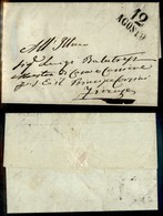 Prefilateliche - Toscana - Strade Ferrate - 12 Agosto - Lettera (Di Casa 12 Agosto 1854) Per Firenze - Otros & Sin Clasificación