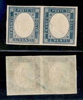 Regno - Province Napoletane - 1861 - Province Napoletane - Non Emessi - 20 Cent (3) - Coppia Orizzontale - Gomma Integra - Altri & Non Classificati