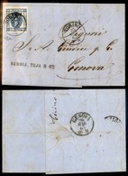 Regno - Posta Ordinaria  - 15 Cent (12a) - Lettera Da Torino A Genova Del 25.5.63 - Altri & Non Classificati