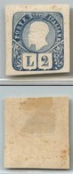 Regno - Posta Ordinaria  - 1863 - Saggi - Grazioli - 2 Lire Azzurro (unificato 27) - Senza Gomma (350) - Other & Unclassified