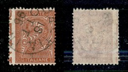 Regno - Posta Ordinaria  - 1866 - 2 Cent Torino (T15gba) Usato - Dentellatura Verticale Spostata A Sinistra Sulle Scritt - Sonstige & Ohne Zuordnung