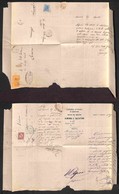 Regno - Posta Ordinaria  - Tripla Spedizione - Almenno/Valsecca/Almenno/Valsecca (3/10 Luglio 1875) - Tre Diverse Affran - Other & Unclassified