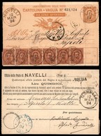 Regno - Posta Ordinaria  - Cartolina Vaglia Da 15 Lire (V 12) Da Navelli A Napoli Del 12.3.94 Con Sei 10 Cent Umberto (3 - Other & Unclassified