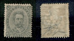 Regno - Posta Ordinaria  - 1889 – 45 Cent Umberto (46) – Gomma Originale – Angolo Superiore Destro Difettoso + Punto Chi - Other & Unclassified