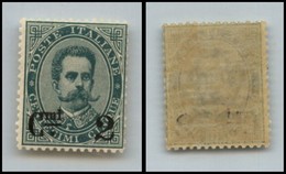 Regno - Posta Ordinaria  - 1891 - 2 Cent Su 5 Cent (56b) - Coda Sottile - Gomma Integra (300) - Sonstige & Ohne Zuordnung
