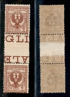 Regno - Posta Ordinaria  - 1901 – 2 Cent Floreale (69) – Coppia Verticale Con Interspazio Al Centro – Gomma Integra (180 - Sonstige & Ohne Zuordnung