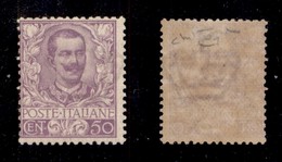 Regno - Posta Ordinaria  - 1901 - 50 Cent Floreale (76) - Gomma Integra - Raybaudi (3.500) - Other & Unclassified