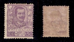 Regno - Posta Ordinaria  - 1901 - 50 Cent Floreale (76) - Gomma Originale (1400) - Sonstige & Ohne Zuordnung