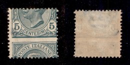 Regno - Posta Ordinaria  - 1906 - 5 Cent Leoni (81 Tipo Nca) Con Dentellatura Orizzontale Fortemente Spostata In Basso - - Sonstige & Ohne Zuordnung