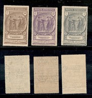 Regno - Posta Ordinaria  - 1923 - Camice Nere (147/149) - Serie Completa Di 3 Valori - Gomma Integra (300) - Other & Unclassified