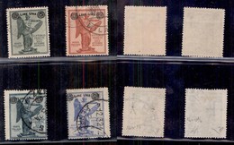Regno - Posta Ordinaria  - 1924 - Vittoria (158d/161d) - Serie Completa - Usato - Cert Diena Per Il 160 - Sonstige & Ohne Zuordnung