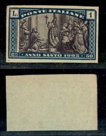 Regno - Posta Ordinaria  - 1925 - Prove Di Macchina - 1 Lira Anno Santo (173) - Sempre Senza Gomma - Sonstige & Ohne Zuordnung