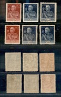 Regno - Posta Ordinaria  - 1925/26 - Giubileo (186/191) - Emissione Completa - 6 Valori - Gomma Integra (480) - Other & Unclassified