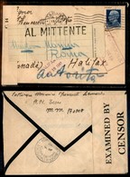 Regno - Posta Ordinaria  - 1,25 Lire Imperiale (253) Su Busta Da Taranto A Halifax Del 19.11.39 - Rispedita Al Mittente - Andere & Zonder Classificatie