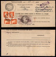 Regno - Posta Ordinaria  - Duplicazione Buoni Fruttiferi - Quattro 1,75 Lire (254) + Due 50 Cent Lupa (515) Su Parte Di  - Other & Unclassified