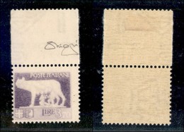 Regno - Posta Ordinaria  - 1930 - 3,70 Lire Imperiale (256Ab) Con Stampa Evanescente - Gomma Integra (165) - Andere & Zonder Classificatie