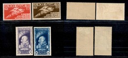 Regno - Posta Ordinaria  - 1935 - Salone Aeronautico (384/387) - Serie Completa - Gomma Originale (250) - Andere & Zonder Classificatie