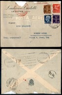 Regno - Posta Aerea - 10 Lire (17 - Aerea) + Complementari (253 + Aerea 12 + 14) - Aerogramma Da Lessona A Buenos Airea  - Otros & Sin Clasificación