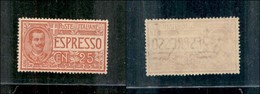 Regno - Espressi - 1903 - 25 Cent (1) - Gomma Integra - Ottimamente Centrato (600) - Sonstige & Ohne Zuordnung