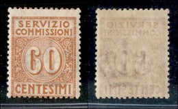 Regno - Servizio Commissioni - 1913 - 60 Cent (2) - Gomma Integra (225) - Other & Unclassified