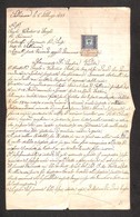 Regno - Marche Da Bollo - Sabbionara 6.2.87 - Documento Di Compra Vendita Con Marca Da Bollo Da 50 Kreuzer - Other & Unclassified