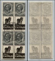 Regno - Pubblicitari - 1925 - 15 Cent Cordial Campari (3) - Quartina Usata - Other & Unclassified