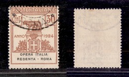 Regno - Parastatali  - 1924 - 30 Cent Italia Redenta (48) Usato (575) - Sonstige & Ohne Zuordnung