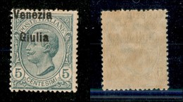 Occupazioni I Guerra Mondiale - Venezia Giulia - 1918 - 5 Cent (21 Varietà) - Soprastampa In Alto A Sinistra - Gomma Int - Other & Unclassified