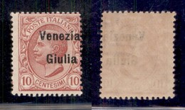 Occupazioni I Guerra Mondiale - Venezia Giulia - 1918 - 10 Cent (22eao) - Soprastampa A Destra - Gomma Integra (210) - Autres & Non Classés