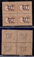 Occupazioni I Guerra Mondiale - Venezia Giulia - 1918 - 40 Cent (5) In Quartina - Gomma Integra (2000+) - Sonstige & Ohne Zuordnung