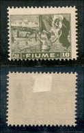 Occupazioni I Guerra Mondiale - Fiume - 1919 - 10 Corone (C48) - Gomma Originale (280) - Other & Unclassified