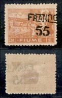 Occupazioni I Guerra Mondiale - Fiume - 1919 - Franco 55 Su 1 Corona (83eaa) Con Soprastampa Obliqua Spostata A Destra - - Autres & Non Classés