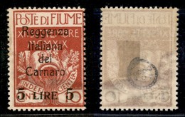 Occupazioni I Guerra Mondiale - Fiume - 1920 - 5 Lire Su 10 Cent Carnaro (145) - Gomma Originale - Other & Unclassified