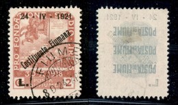 Occupazioni I Guerra Mondiale - Fiume - 1921 - Lire Costituente (172o) Usato - Leggero Decalco - Non Quotato Usato - Other & Unclassified