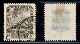 Occupazioni I Guerra Mondiale - Fiume - 1921 - 3 Lire Costituente (173) Usato (200) - Other & Unclassified