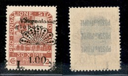 Occupazioni I Guerra Mondiale - Fiume - 1921 - Lire 1,00 Su 2 Corone (35taa) Con Soprastampa A Destra - Gomma Integra (3 - Other & Unclassified