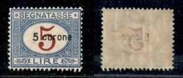 Occupazioni I Guerra Mondiale - Dalmazia - 1922 - 5 Corone Su 5 Lire (4) - Gomma Integra (250) - Other & Unclassified