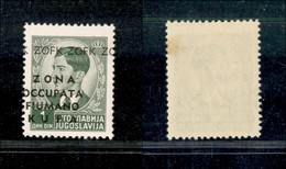 Occupazioni II Guerra Mondiale - Zona Fiumano Kupa - 1941 - 1 Din (3baa+bc) Soprastampa Spostata - Gomma Integra (270) - Altri & Non Classificati