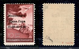 Occupazioni II Guerra Mondiale - Montenegro - 1941 - 10 Din (6 Varietà I) - Errore 1V - Gomma Originale - Non Catalogato - Other & Unclassified