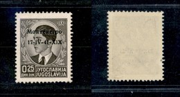 Occupazioni II Guerra Mondiale - Montenegro - 1941 - Saggi - 25 Para (1-varietà Pb) - Soprastampa In Cirillico - Gomma O - Other & Unclassified