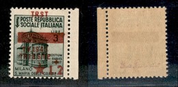 Occupazioni II Guerra Mondiale - Occupazione Jugoslava - 1945 - 3 Lire + 2 (8dc) Con Soprastampa Spostata (TRST In Alto) - Other & Unclassified