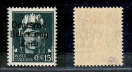 Occupazioni II Guerra Mondiale - Occupazione Tedesca - 1943 - 15 Cent (3/Ie) - Soprastampa A Sinistra - Gomma Originale  - Other & Unclassified