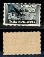 Occupazioni II Guerra Mondiale - Occupazione Tedesca - 1943 - 2 Lire Aeroespresso (9m - Aerea) - Prima A Stretta (pos. 2 - Other & Unclassified